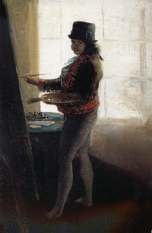Francisco Goya Self-portrait in the Studio Spain oil painting art